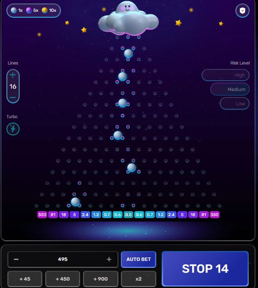 Gameplay of Plinkoman slot 